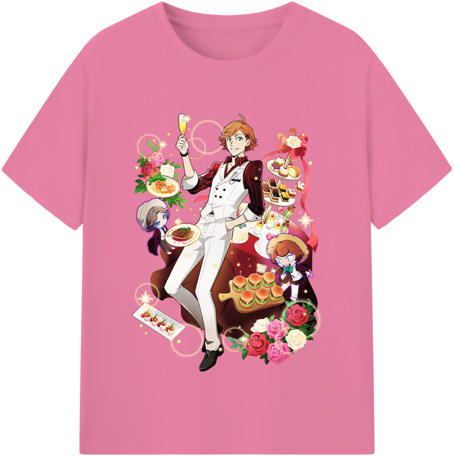 （画像用） 文豪ストレイドッグス Bungo Stray Dogs 綿100％半袖Tシャツ（フロントプリント）